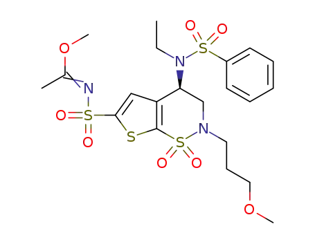 C<sub>21</sub>H<sub>29</sub>N<sub>3</sub>O<sub>8</sub>S<sub>4</sub>